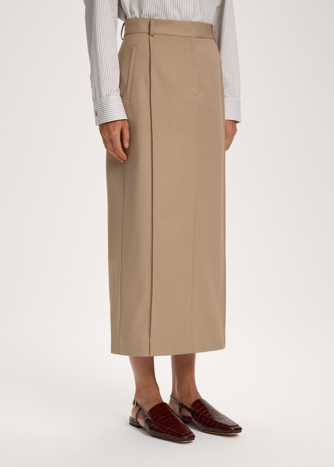 Юбка прямая с отстрочками 11270₽